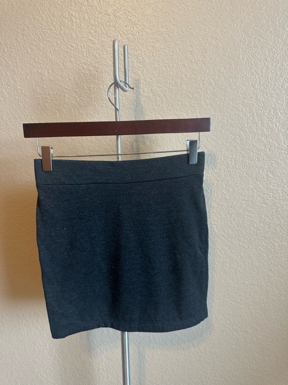 Forever 21 Charcoal Knit Mini Skirt
